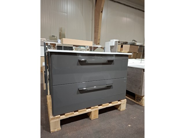 Badmeubel glans antraciet - afbeelding 4 van  11