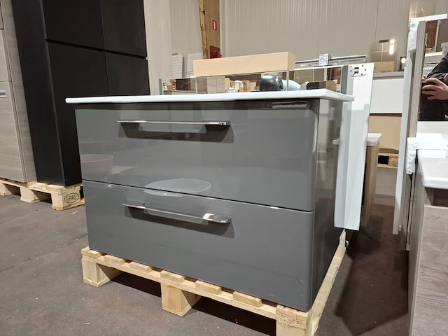 Badmeubel glans antraciet - afbeelding 5 van  11