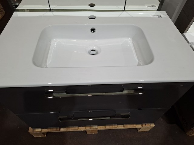 Badmeubel glans antraciet - afbeelding 9 van  11