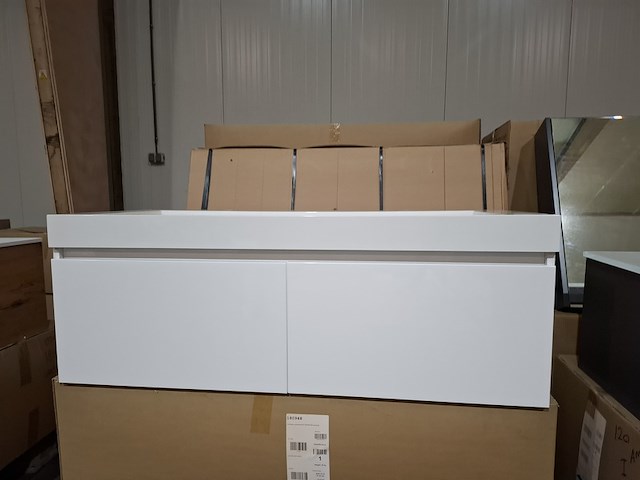 Badmeubel glans wit - afbeelding 1 van  12