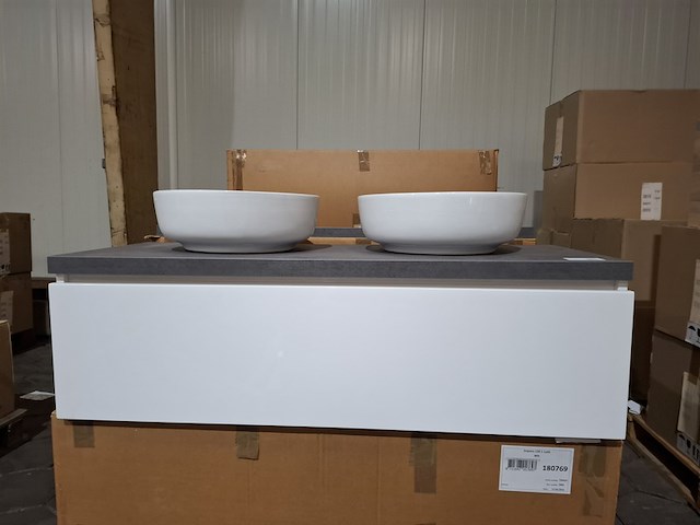 Badmeubel glans wit - afbeelding 1 van  13