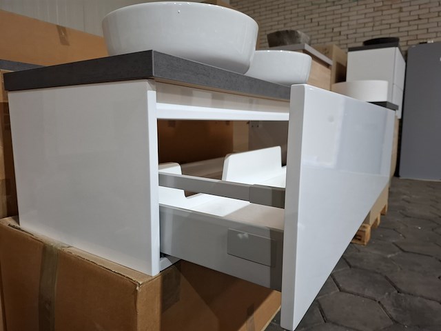 Badmeubel glans wit - afbeelding 9 van  13