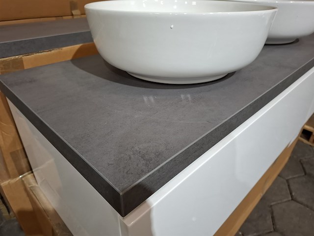 Badmeubel glans wit - afbeelding 12 van  13