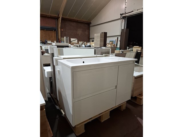 Badmeubel glans wit - afbeelding 7 van  14