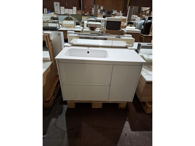 Badmeubel glans wit - afbeelding 8 van  14