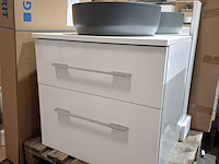 Badmeubel glans wit - afbeelding 1 van  13