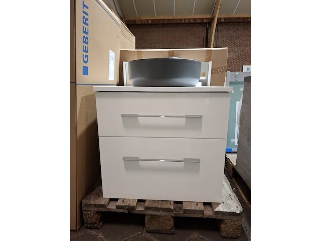Badmeubel glans wit - afbeelding 6 van  13