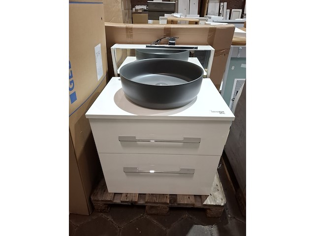 Badmeubel glans wit - afbeelding 7 van  13