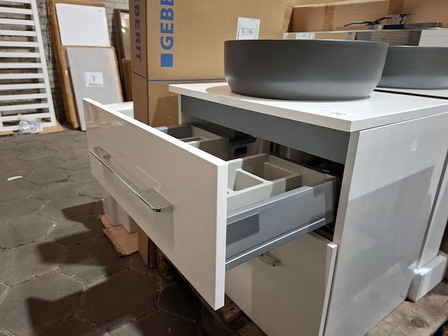 Badmeubel glans wit - afbeelding 8 van  13