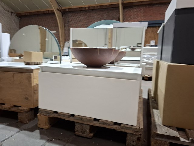 Badmeubel glans wit - afbeelding 7 van  13