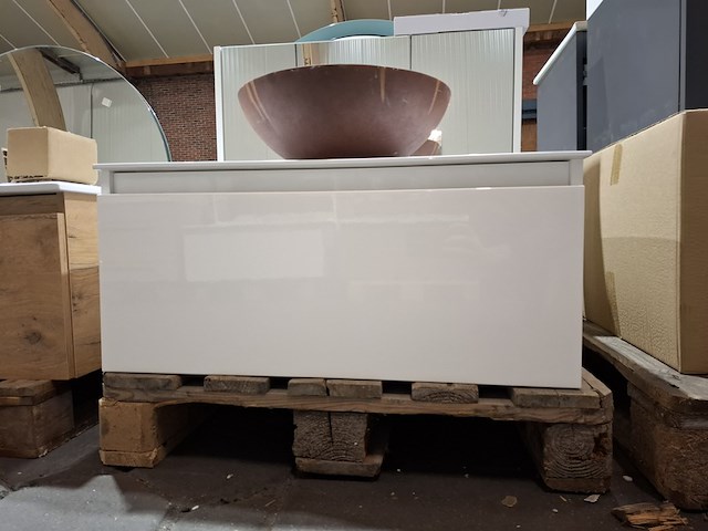 Badmeubel glans wit - afbeelding 9 van  13