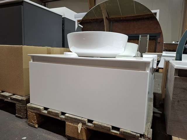 Badmeubel glans wit - afbeelding 6 van  12