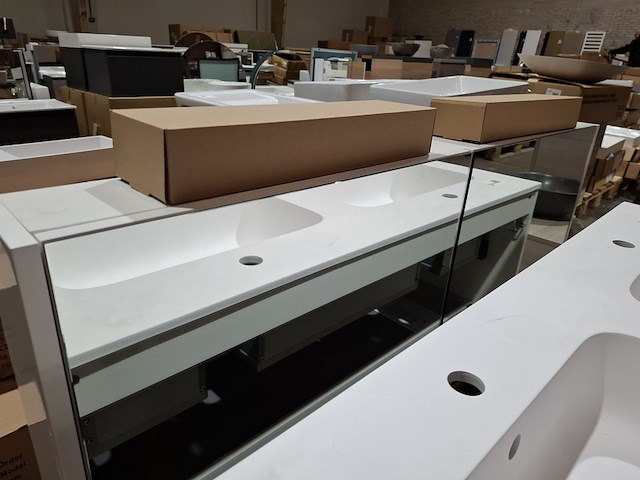 Badmeubel glans wit - afbeelding 2 van  11