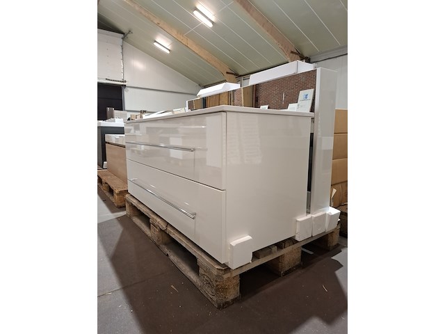 Badmeubel glans wit - afbeelding 9 van  15