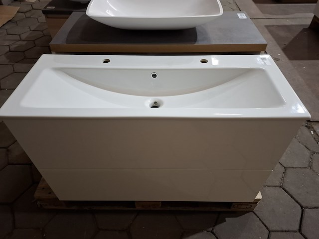 Badmeubel glans wit - afbeelding 8 van  9