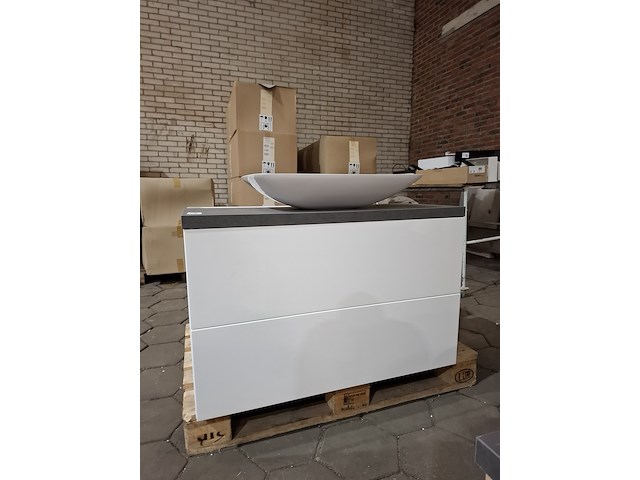 Badmeubel glans wit - afbeelding 1 van  11