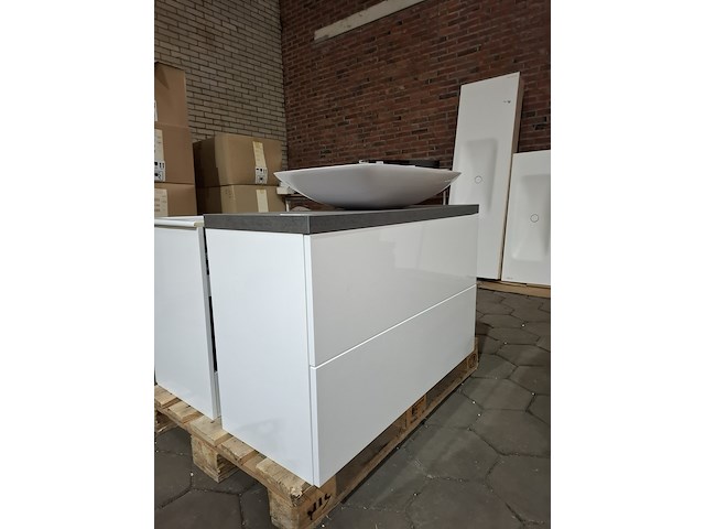 Badmeubel glans wit - afbeelding 5 van  11