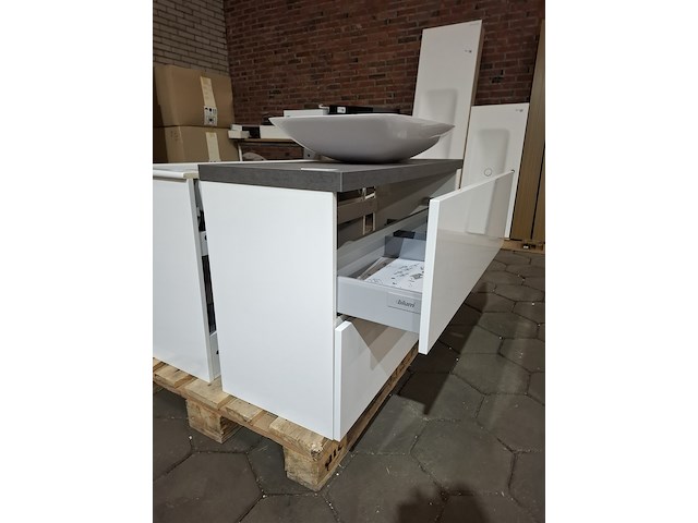 Badmeubel glans wit - afbeelding 6 van  11