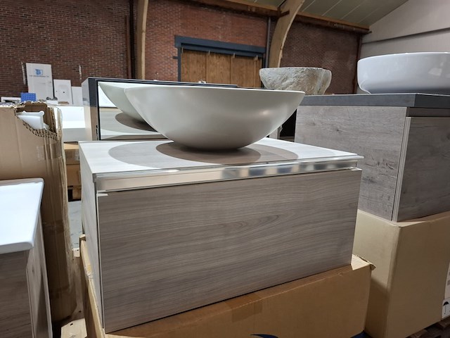 Badmeubel grijs eiken - afbeelding 1 van  13