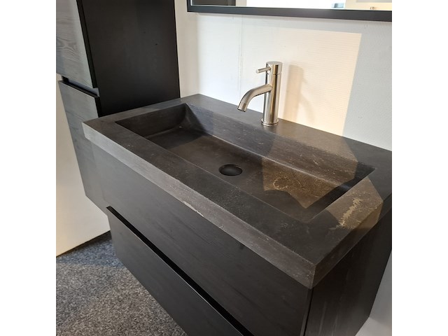 Badmeubel, hr badmeubel, lorencio, black oak - afbeelding 2 van  23