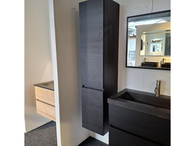 Badmeubel, hr badmeubel, lorencio, black oak - afbeelding 6 van  23