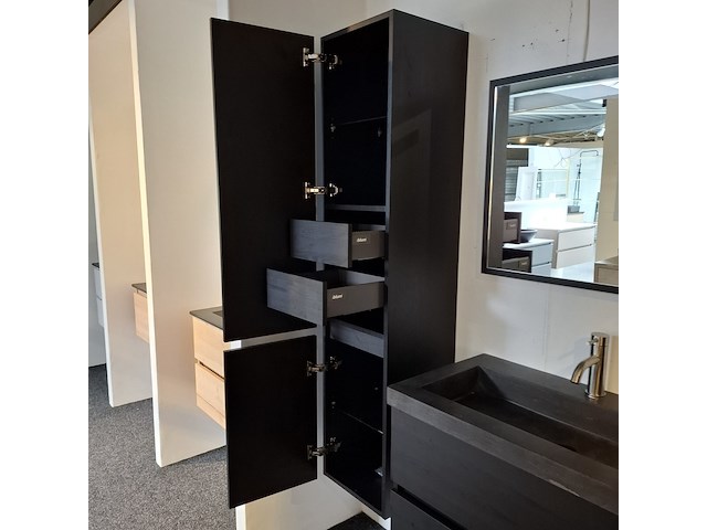 Badmeubel, hr badmeubel, lorencio, black oak - afbeelding 7 van  23