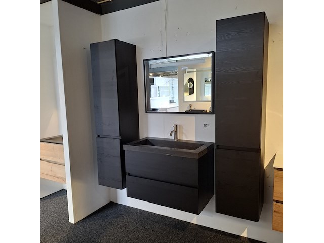 Badmeubel, hr badmeubel, lorencio, black oak - afbeelding 12 van  23