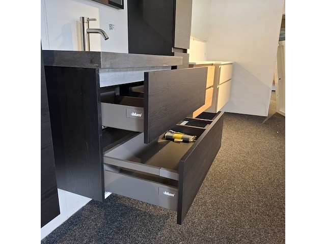 Badmeubel, hr badmeubel, lorencio, black oak - afbeelding 19 van  23