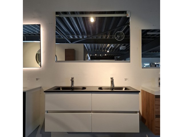 Badmeubel hr badmeubel, lorencio, glans wit - afbeelding 1 van  14