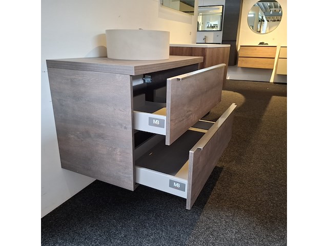 Badmeubel, hr badmeubel, pulse, concrete oak - afbeelding 12 van  17