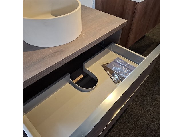 Badmeubel, hr badmeubel, pulse, concrete oak - afbeelding 14 van  17