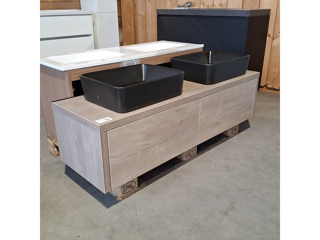 Badmeubel, hr badmeubelen, bloxx, concrete oak - afbeelding 1 van  11