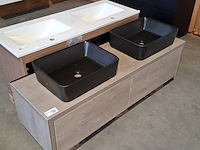 Badmeubel, hr badmeubelen, bloxx, concrete oak - afbeelding 4 van  11