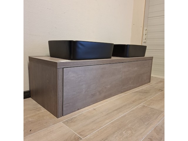 Badmeubel hr badmeubelen, bloxx, concrete oak - afbeelding 1 van  10