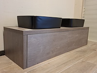 Badmeubel hr badmeubelen, bloxx, concrete oak - afbeelding 1 van  10