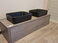 Badmeubel hr badmeubelen, bloxx, concrete oak - afbeelding 4 van  10