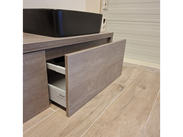 Badmeubel hr badmeubelen, bloxx, concrete oak - afbeelding 5 van  10