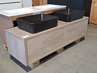 Badmeubel, hr badmeubelen, bloxx, concrete oak - afbeelding 1 van  11