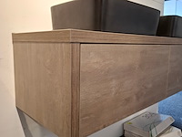 Badmeubel hr badmeubelen, bloxx, concrete oak - afbeelding 12 van  14