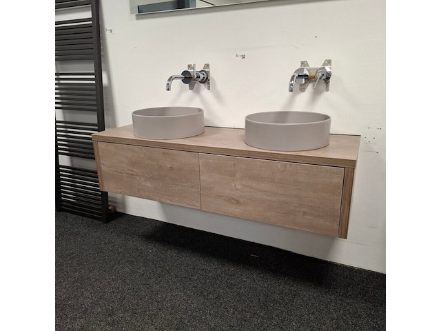 Badmeubel hr badmeubelen, bloxx, concrete oak - afbeelding 3 van  20