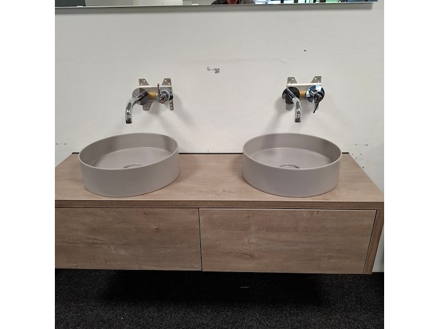 Badmeubel hr badmeubelen, bloxx, concrete oak - afbeelding 5 van  20