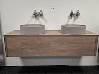 Badmeubel hr badmeubelen, bloxx, concrete oak - afbeelding 15 van  20