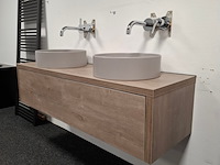 Badmeubel hr badmeubelen, bloxx, concrete oak - afbeelding 16 van  20