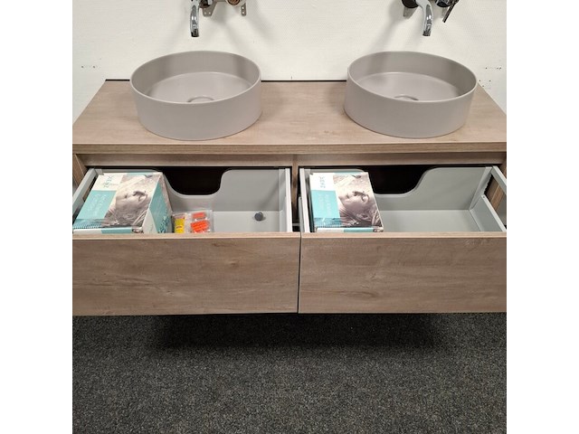 Badmeubel hr badmeubelen, bloxx, concrete oak - afbeelding 19 van  20