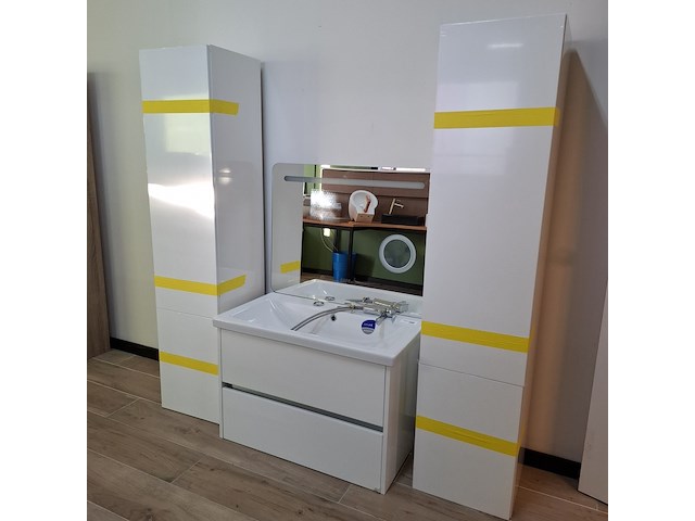 Badmeubel hr badmeubelen, como, glans wit - afbeelding 9 van  16