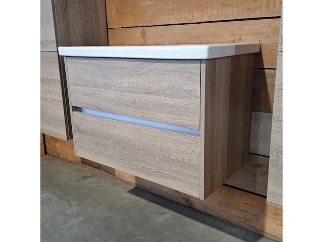 Badmeubel, hr badmeubelen, como, grijs eiken - afbeelding 3 van  7