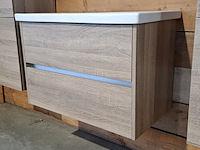 Badmeubel, hr badmeubelen, como, grijs eiken - afbeelding 3 van  7