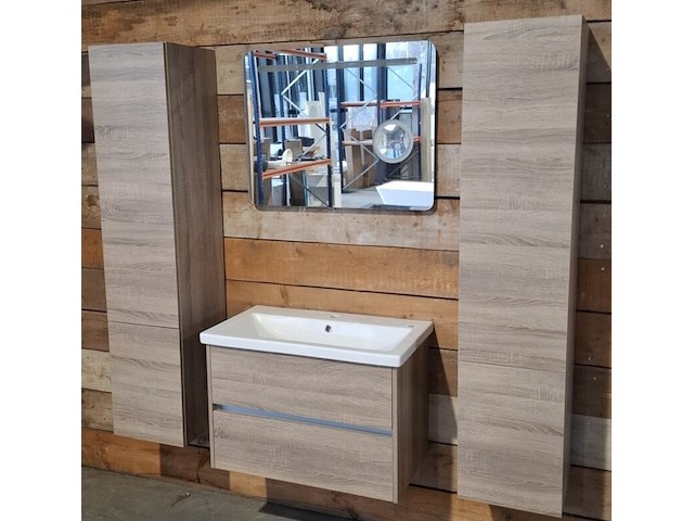 Badmeubel hr badmeubelen, como, grijs eiken - afbeelding 1 van  15