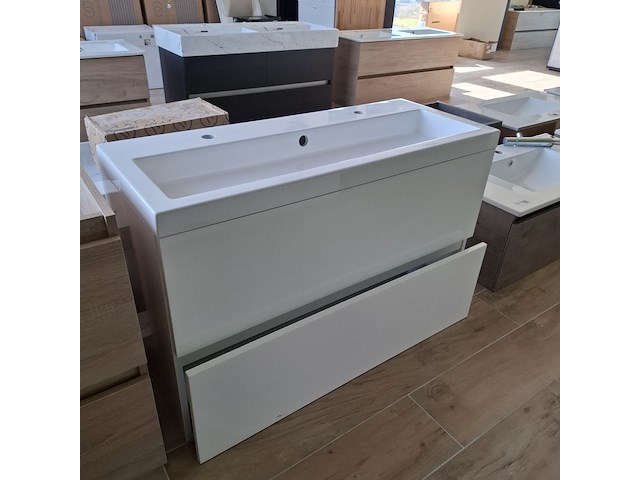 Badmeubel hr badmeubelen, glans wit - afbeelding 2 van  9