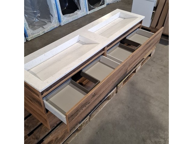 Badmeubel, hr badmeubelen, infinity, raw oak - afbeelding 2 van  12